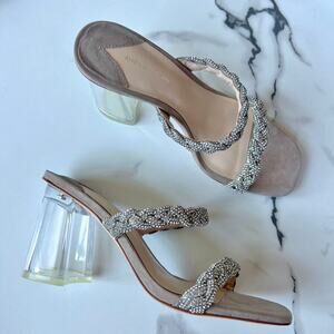 NEW Antonio Melani Brea Rhinestone Embellished Sandals Size 8.5